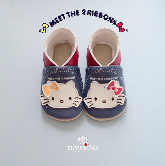 [TinySoles] Pre-walkers Soft Soled Baby Walking Shoes - Hello Kitty & Mimmy - 100% Genuine Leather
