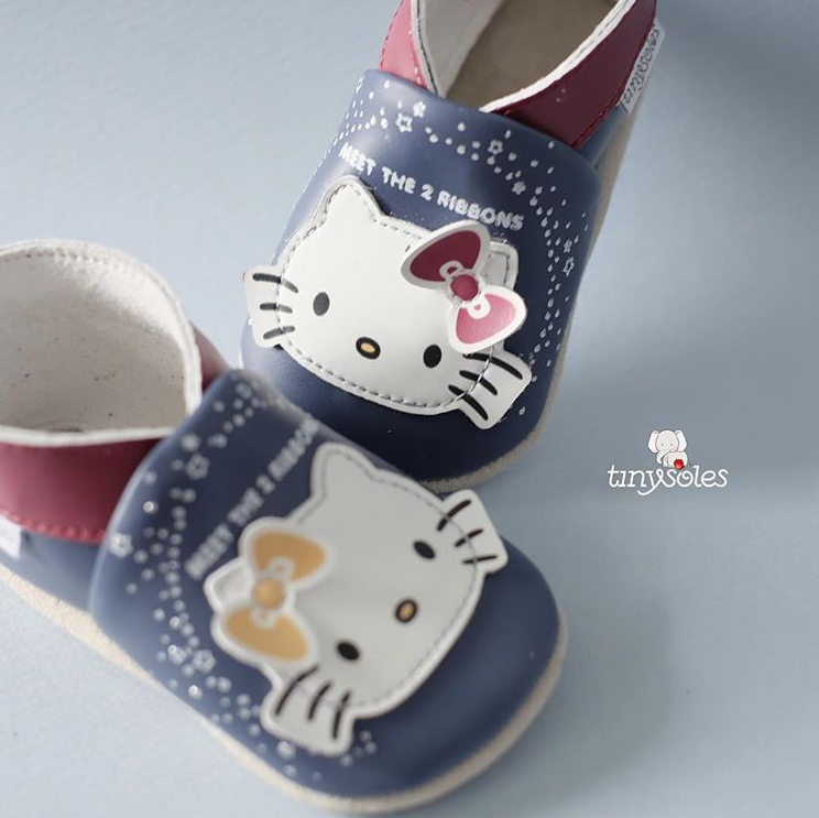 [TinySoles] Pre-walkers Soft Soled Baby Walking Shoes - Hello Kitty & Mimmy - 100% Genuine Leather