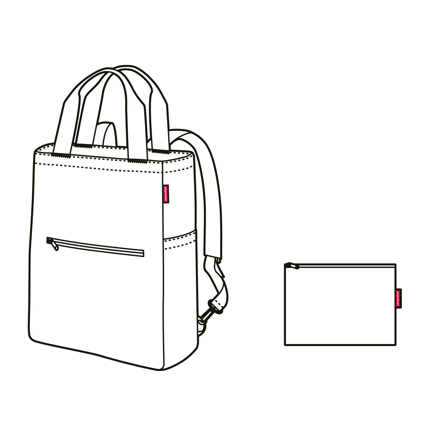 [Reisenthel] Mini Maxi 2in1 Tote Bag & Backpack - Premium Quality, Waterproof