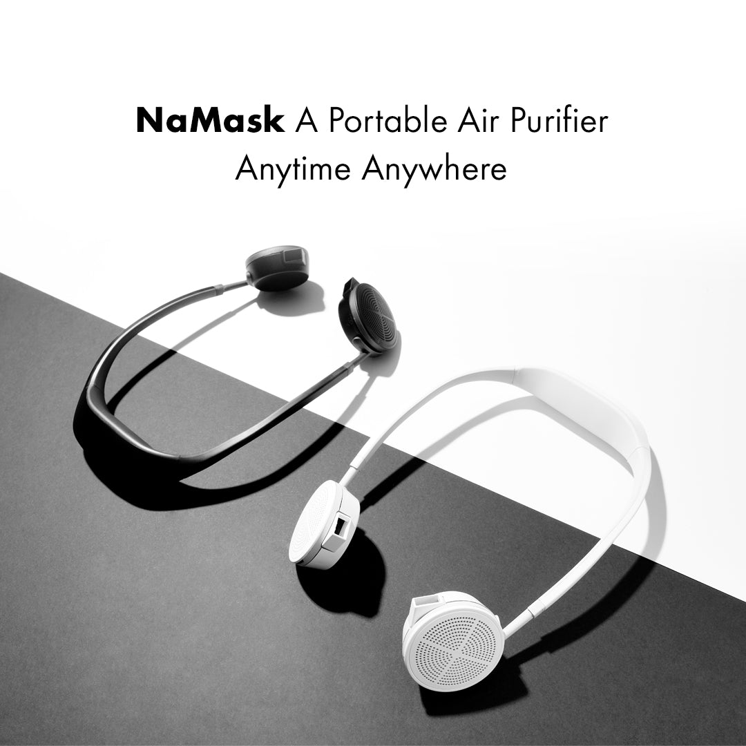 [NaMask] Wearable Portable Air Purifier with Anti-bacterial Material Gsol & H13 Hepa Filter, Designed & Made In Korea - Kills 99.9% viruses and harmful germs - Effectiveness tested, certified and proven