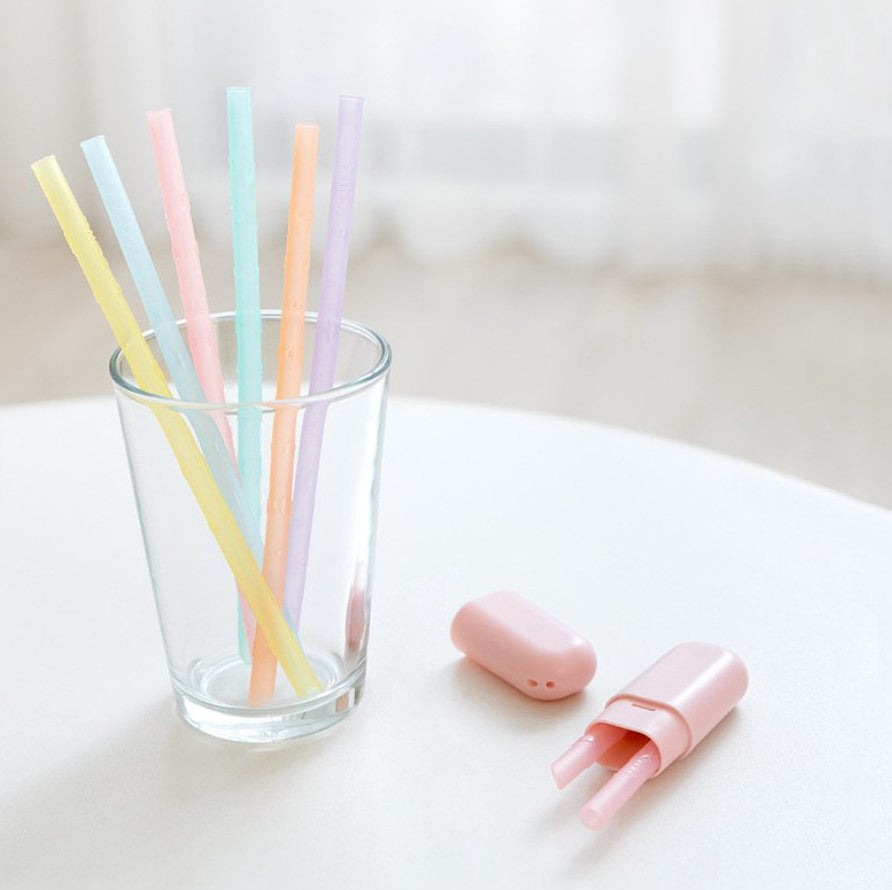 [VIIDA] JOY Children's Straw Portable and Reusable Set , Eco Friendly (2 Colors)