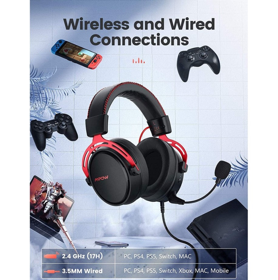 [Mpow] Air 2.4GHz Wireless Gaming Headset