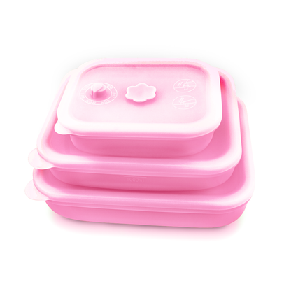 Silicone Food Container & Foodie Bag - Bundle Set