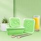 [NYZE] Bundle Set Silicone Collapsible Airtight Food Container 3pcs & 1 Foodie Bag