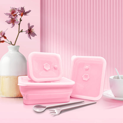Silicone Food Container & Foodie Bag - Bundle Set