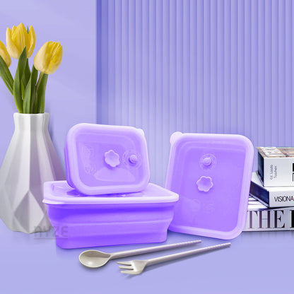 Silicone Food Container & Foodie Bag - Bundle Set