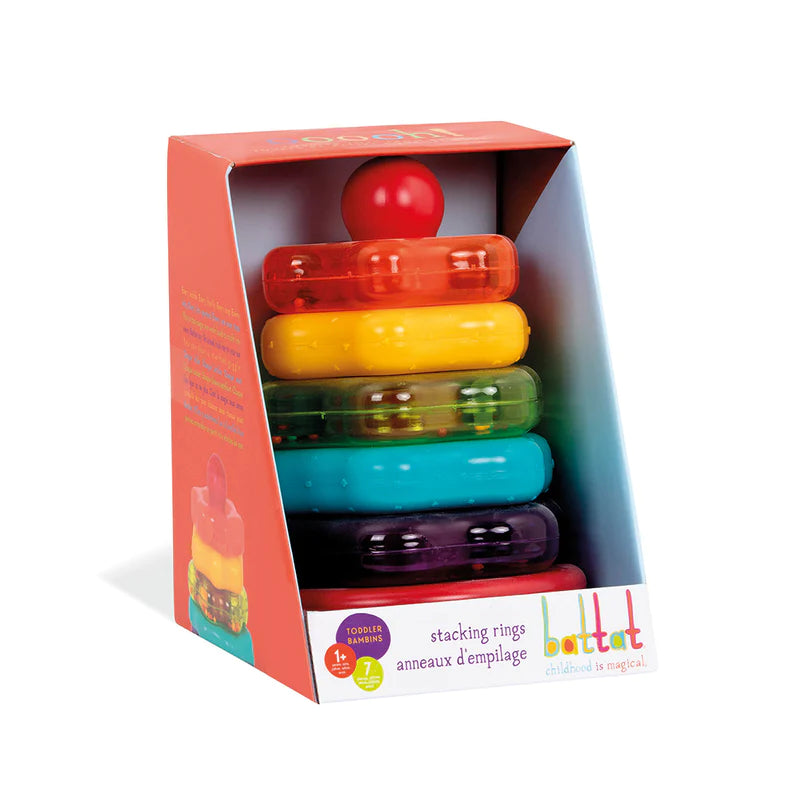 Stacking Rattles Stacking Rings and Rattle Toy – Kinder Dreams - Baby & Kids Family Store