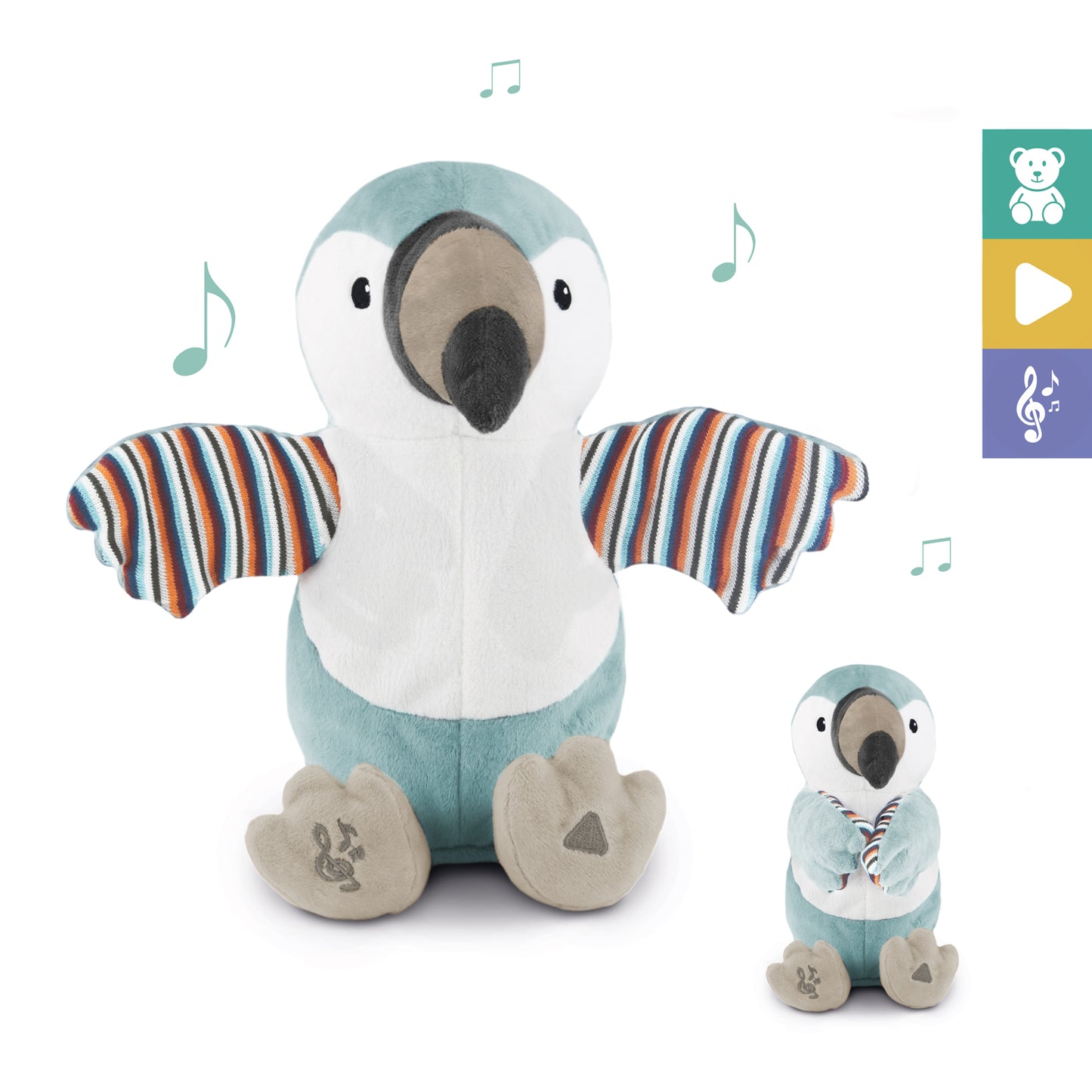 [Zazu] Timo the Toucan, Interactive Soft Toy with Clapping Hands and Sound