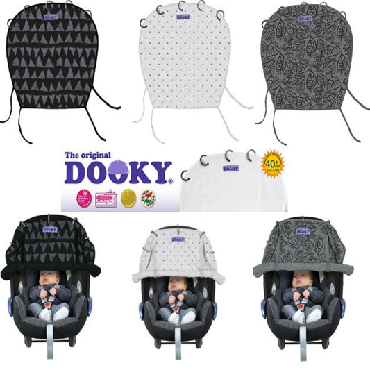 [Dooky] Universal Cover UPF40+ - Suitable for Car Seat, Pram, Stroller (Multi-Award Winning}