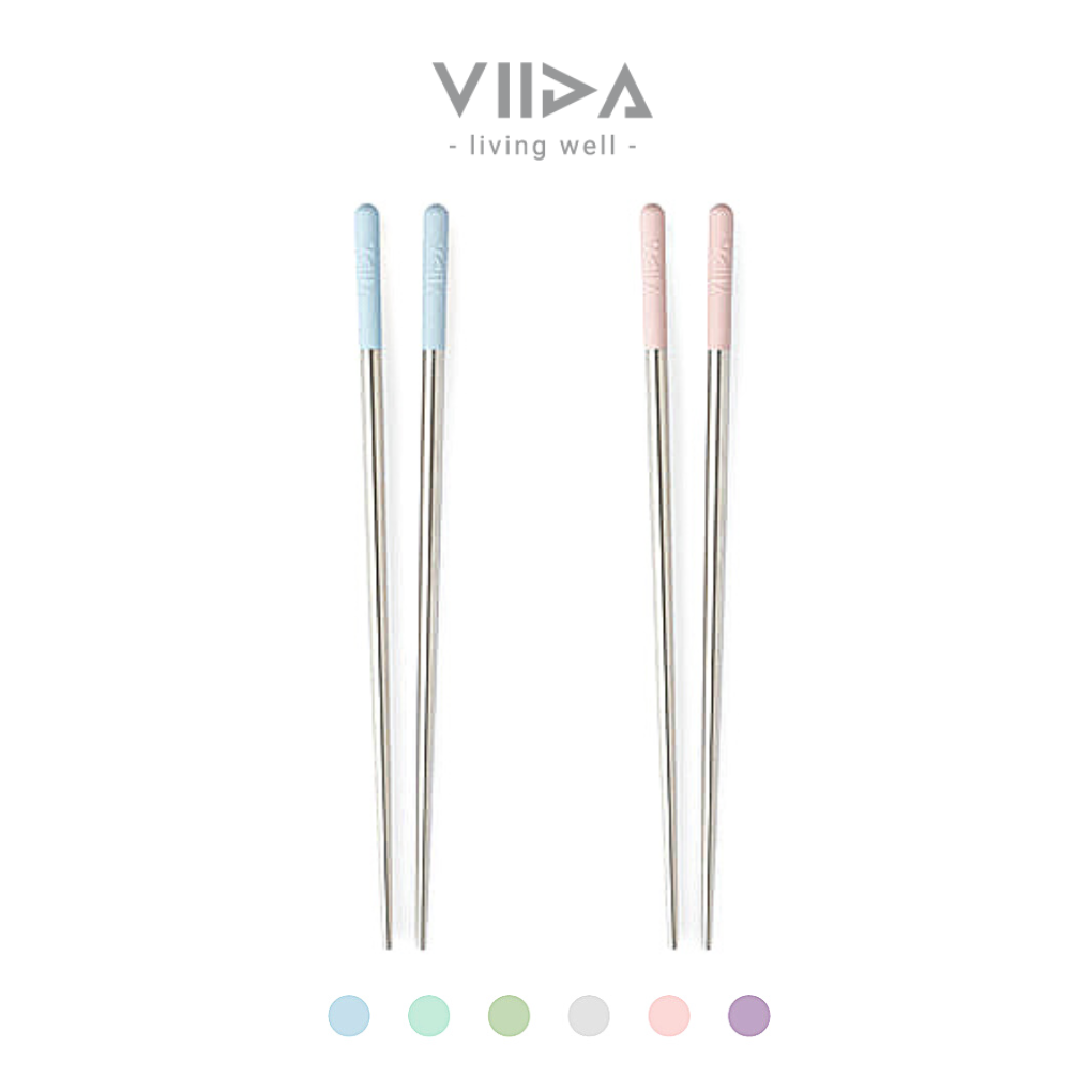 [VIIDA] PALI Stainless Steel Travel Chopsticks (6 Colors)