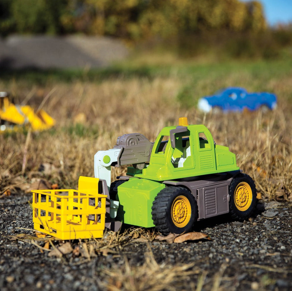 [Driven by Battat] Midrange Series Telehandler with Realistic Lights & Sounds
