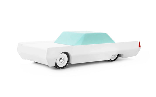 [Candylab Toys] White Beast Wooden Car - Modern Vintage Style