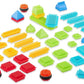 [Bristle Blocks by Battat] 56Pcs Basic Builder Box Building Block Set | STEM Creativity Building Toys