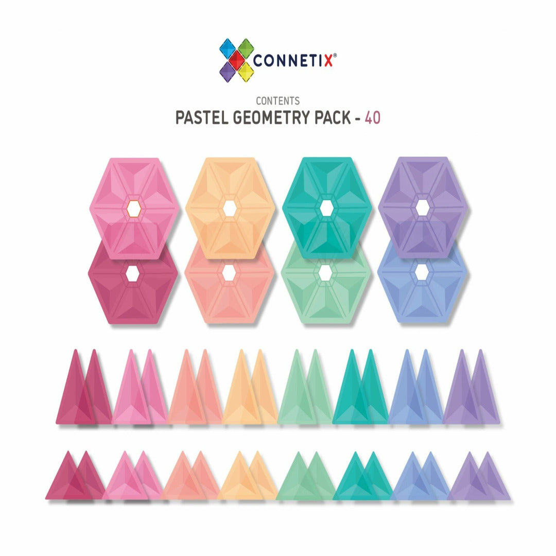 Pastel Geometry Pack 40 Pcs