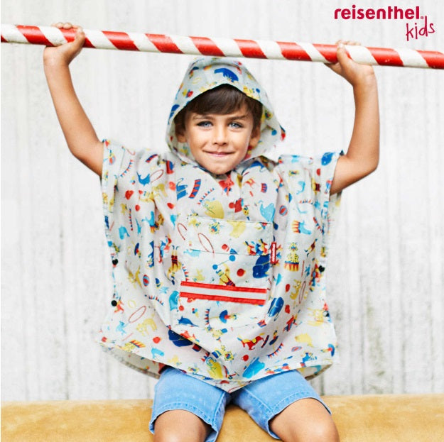 [Reisenthel Kids] Mini Maxi Poncho M Raincoat with Pocket Foldable & Portable for Kids