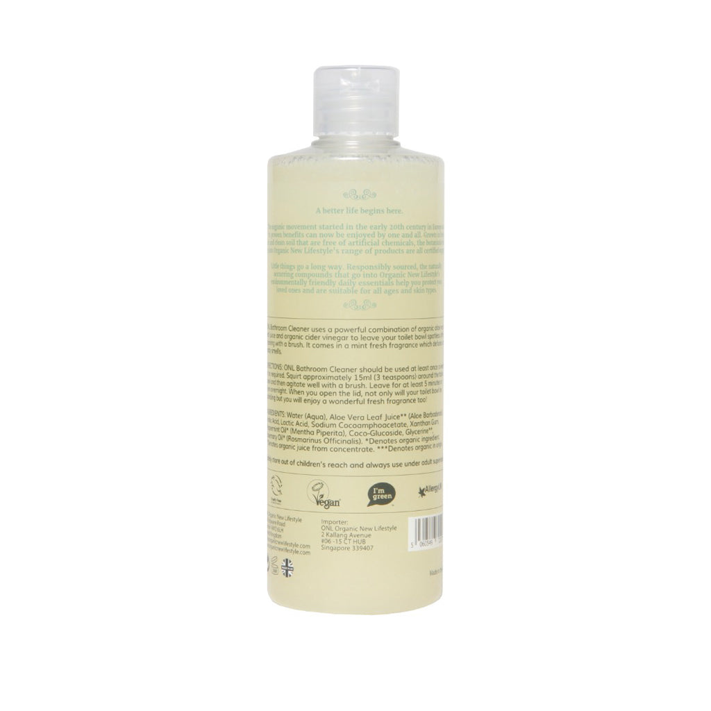 [Organic New Lifestyle] Bathroom Cleaner Mint 500ml, Plant Based Ingredients