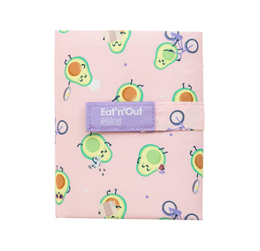 [Roll'eat] Eat N Out Mr Wonderful Avocado Reusable & Foldable Lunch Bag, Dirty-Proof & Waterproof