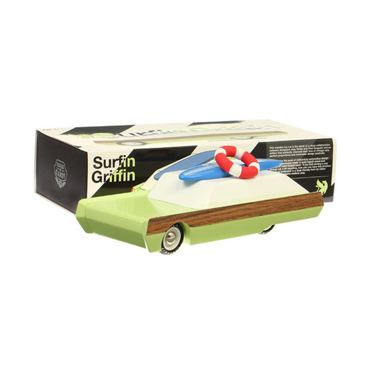 [Candylab Toys] Surfin Griffin Wooden Car - Modern Vintage Style