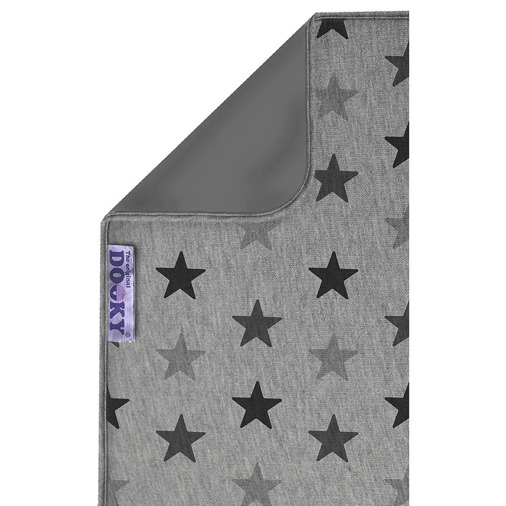 [Dooky] Reversible Blanket, Grey / Grey Stars