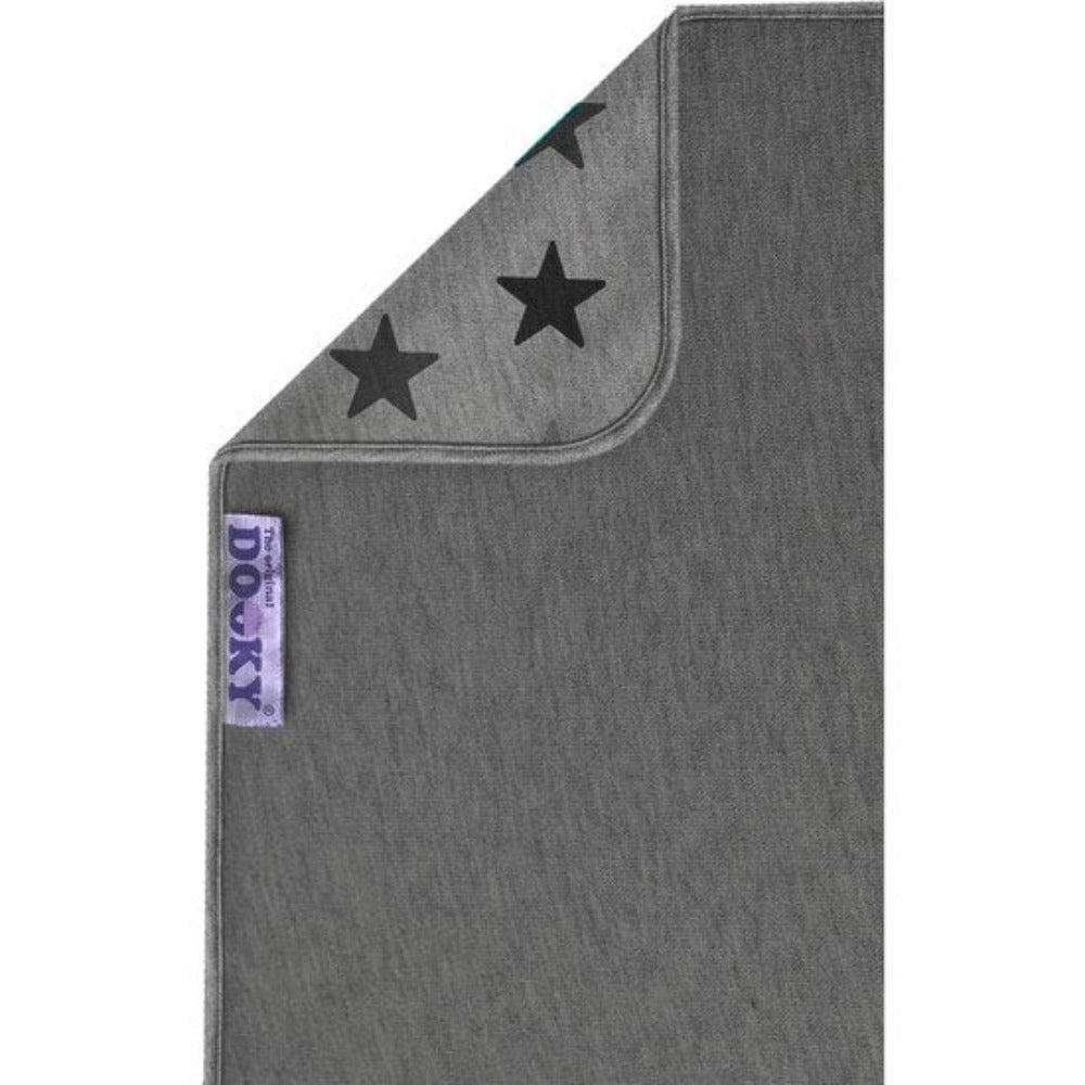 [Dooky] Reversible Blanket, Grey / Grey Stars